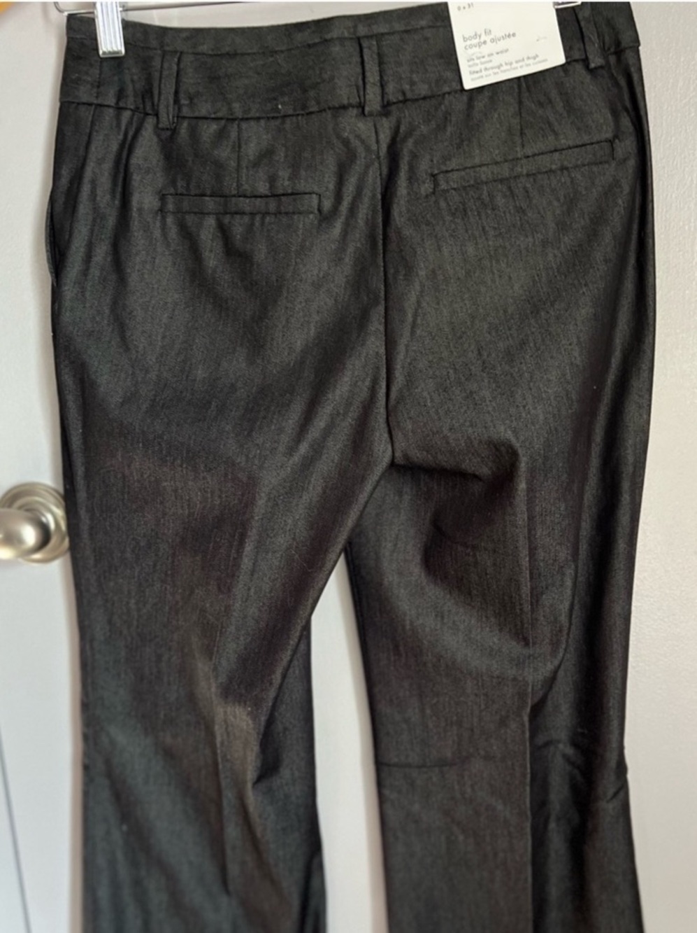 Calvin Klein Body Fit Low Rise Flare Pants Gray Size 0 (31) - Picture 2 of 6